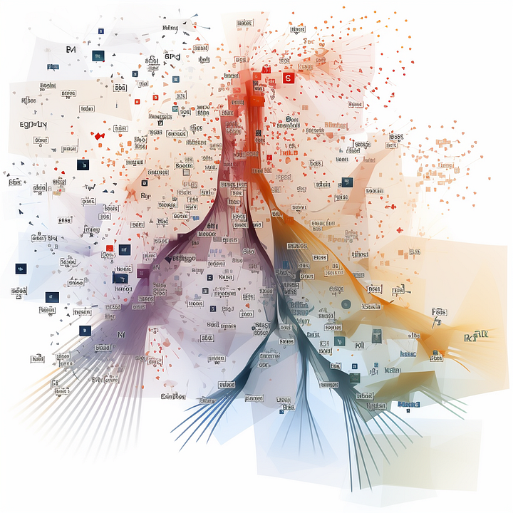 An artistic interpretation of the DiversityRanker algorithm’s document ordering process, courtesy of MidJourney